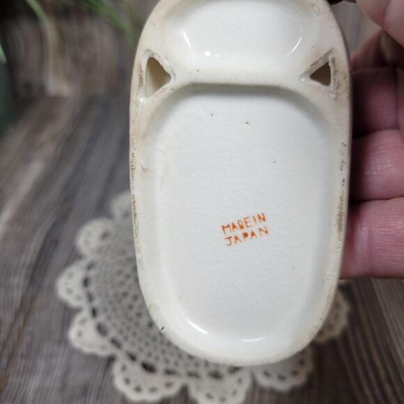 Vintage Girl and Schnauzer Airedale Dog Figurine Made in Japan - Picture 6 of 6